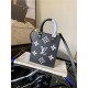 Louis Vuitton PETIT SAC PLAT Monogram Empreinte embossed supple grained cowhide leather Black M57937 High