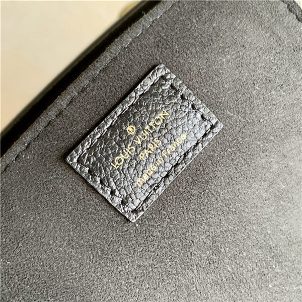 Louis Vuitton PETIT SAC PLAT Monogram Empreinte embossed supple grained cowhide leather Black M57937 High