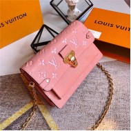 Louis Vuitton VAVIN CHAIN WALLET Monogram Empreinte Pink High