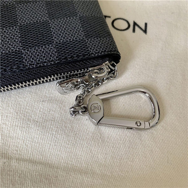 Louis Vuitton KEY POUCH Monogram Eclipse N62658 High