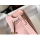 Hermes Lindy Mini Bag Calfskin Leather In Pink High