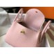 Hermes Lindy Mini Bag Calfskin Leather In Pink High