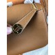 Hermes Lindy 26/30cm Bag Clemence Leather In Tan Gold-Metal High