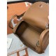 Hermes Lindy 26/30cm Bag Clemence Leather In Tan Gold-Metal High