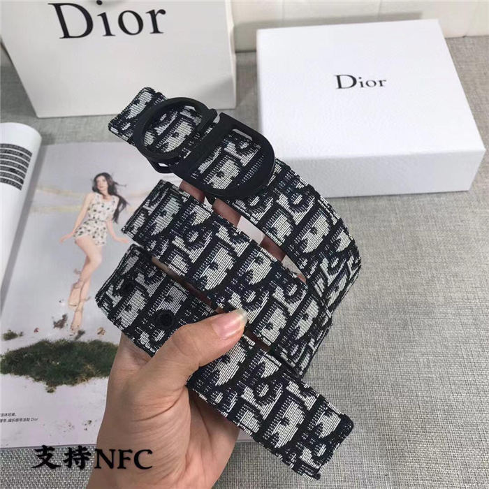 Dior SADDLE BELT 35MM Dior Oblique Jacquard High