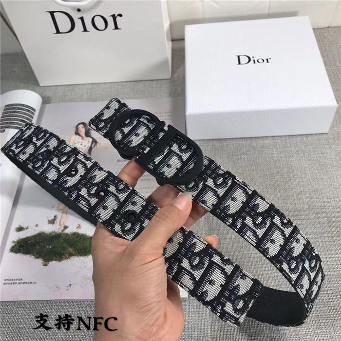 Dior SADDLE BELT 35MM Dior Oblique Jacquard High