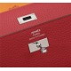 Hermes Kelly Classic Wallet Calfskin In Red High