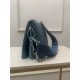 Louis Vuitton COUSSIN PM Monogram-embossed puffy lambskin Blue/Grey M57790 High