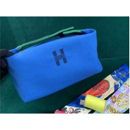 Hermes Bride-a-Brac Travel Case Small/Large Model Blue High