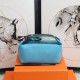 Hermes Bride-a-Brac Travel Case Small/Large Model Lt-Blue High