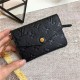 Louis Vuitton KEY POUCH Monogram Empreinte Black M60633 High