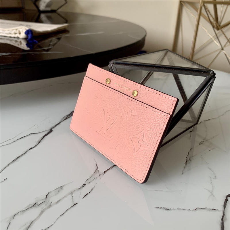 Louis Vuitton CARD HOLDER Monogram Empreinte Pink M69174 High