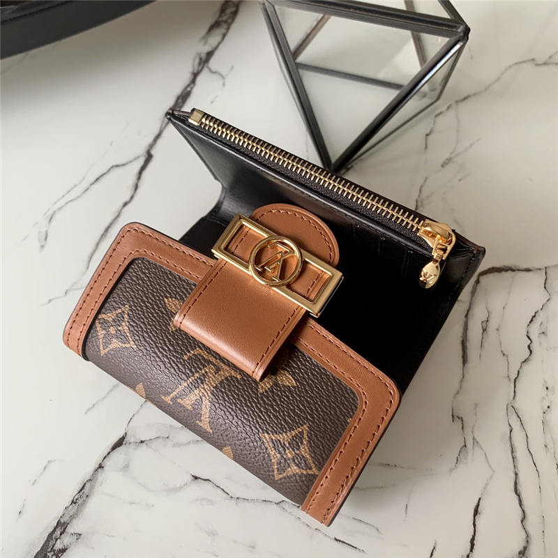 Louis Vuitton DAUPHINE COMPACT WALLET Monogram&Reverse M68725 High