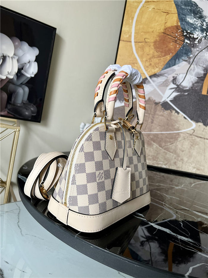 Louis Vuitton Alma BB Bag Monogram Damier Azur coated canvas N45294 High