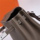 Hermes Kelly Ado PM Backpack Togo Leather WAX In Etoupe Silver-Metal High