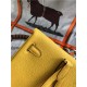 Hermes Kelly Ado PM Backpack Togo Leather WAX In Yellow Gold-Metal High