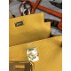 Hermes Kelly Ado PM Backpack Togo Leather WAX In Yellow Gold-Metal High