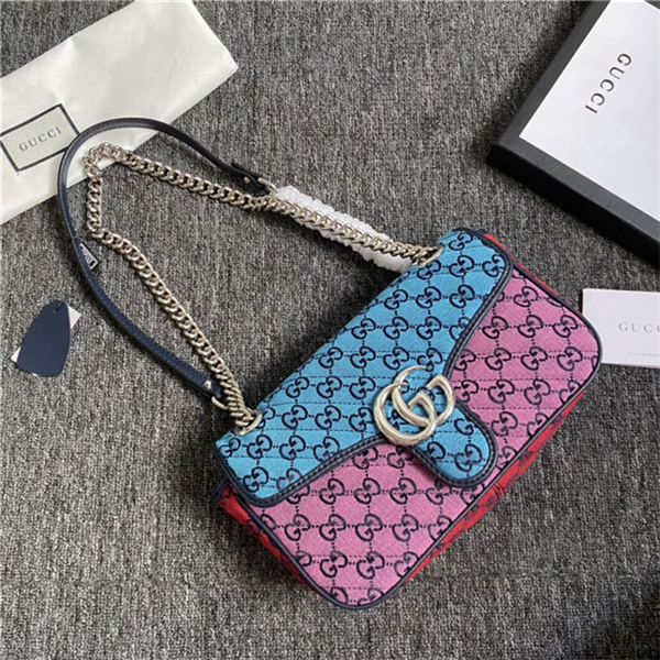 GG Marmont Multicolor Small Shoulder Bag Mid