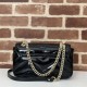 GG Marmont small matelassé shoulder bag Black Patent High