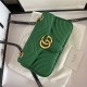 GG Marmont Small Shoulder Bag 443497 Green Mid