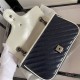 GG Marmont Small Shoulder Bag Shiny Navy Mid