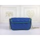 GG Marmont Super Mini Bag 476433 Blue Mid