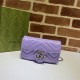 GG MARMONT MATELASSÉ SUPER MINI BAG 476433 Light Purple High