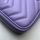 GG MARMONT MATELASSÉ SUPER MINI BAG 476433 Light Purple High