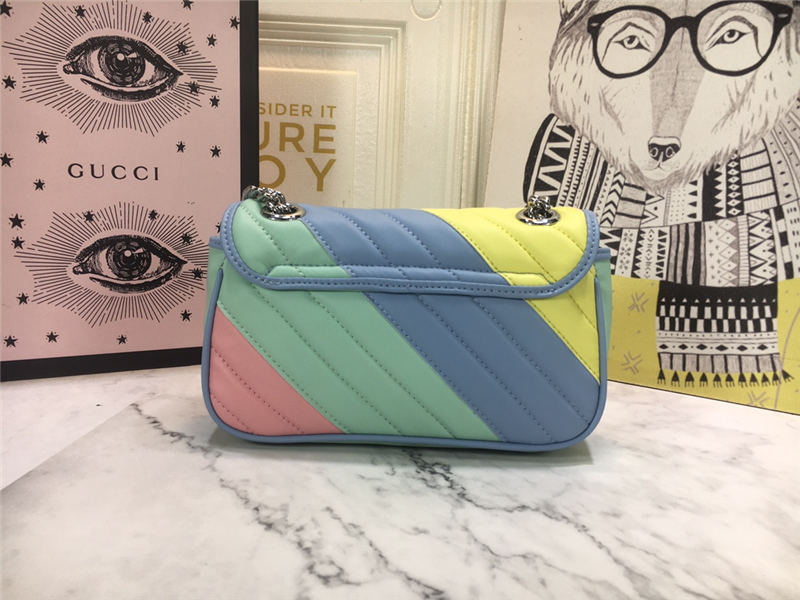 GG Marmont Mini Shoulder Bag Contrast Mid