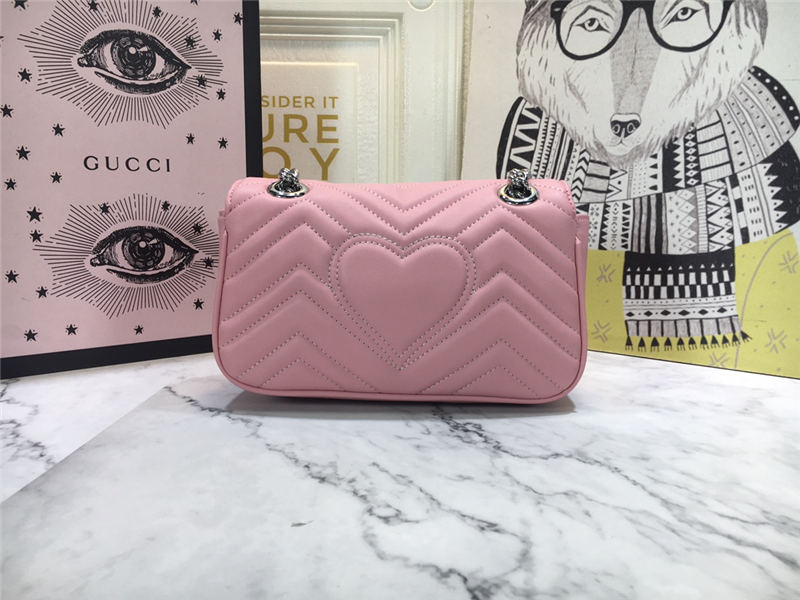 GG Marmont Mini Shoulder Bag Pink Mid