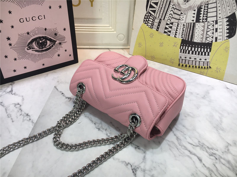 GG Marmont Mini Shoulder Bag Pink Mid