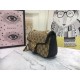 GG Marmont Mini Shoulder Original GG canvas Bag Black Mid