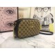 GG Marmont Small Shoulder Original GG canvas Bag Black Mid