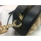 GG Marmont Small Shoulder Original GG canvas Bag Black Mid