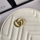 GG Marmont Mini round Shoulder Bag White Mid