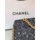 Chanel 19 Flap Bag Tweed, Gold-Tone, Silver-Tone & Ruthenium-Finish Metal Black & Ecru High