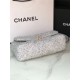 Large Chanel 19 Flap Bag Tweed, Gold-Tone, Silver-Tone & Ruthenium-Finish Metal Gray & Ecru High