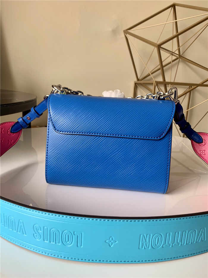 Louis Vuitton TWIST PM Epi Leather With Braided Twist Lock Blue M57669 High