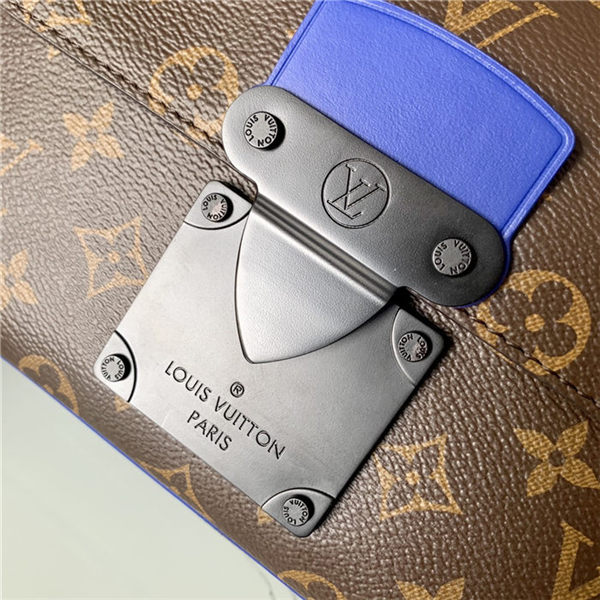 Louis Vuitton S LOCK MESSENGER Monogram Blue M45863 High