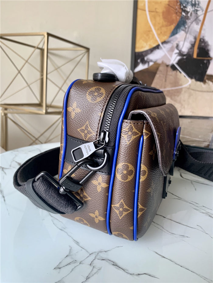 Louis Vuitton S LOCK MESSENGER Monogram Blue M45863 High