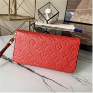 Louis Vuitton ZIPPY WALLET Monogram Empreinte Red M61865 High