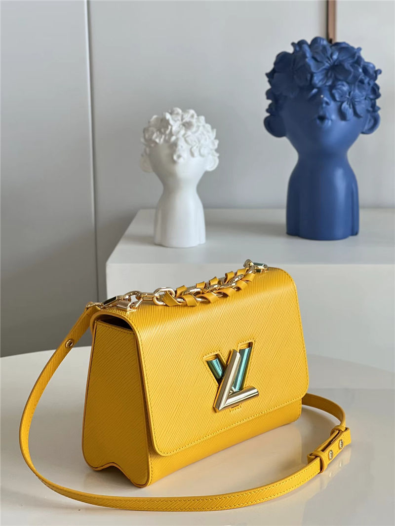 Louis Vuitton TWIST MM Epi grained cowhide leather M59888 Sunflower Yellow High