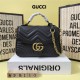 GG Marmont Small Top Handle bag 498110 Black Mid