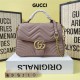 GG Marmont Small Top Handle bag 498110 Dusty Pink Mid