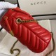 GG Marmont Mini Bucket Bag Red Mid