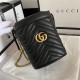 GG Marmont Mini Bucket Bag Black Mid