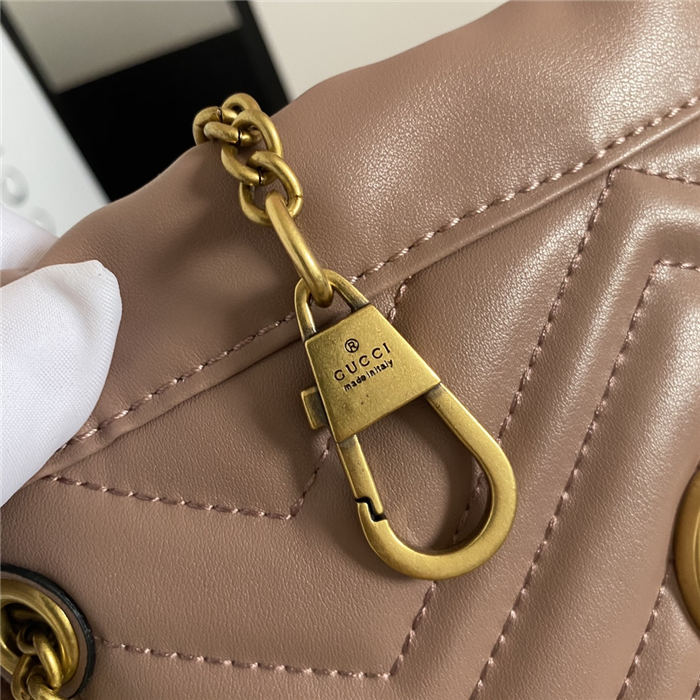 GG Marmont Mini Bucket Bag Nude Mid