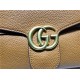 GG Marmont Medium Shoulder Bag Calfskin Caramel Mid