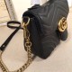 GG Marmont Mini Top Handle Bag Black Mid