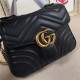 GG Marmont Mini Top Handle Bag Black Mid